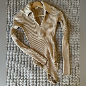 Abercrombie Ribbed Sweater Bodysuit